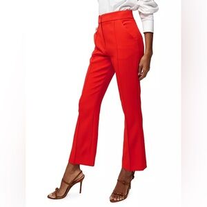 Veronica Beard $448 Tani Ankle Flare Pants in Flame 🔥 14.5 in waist
